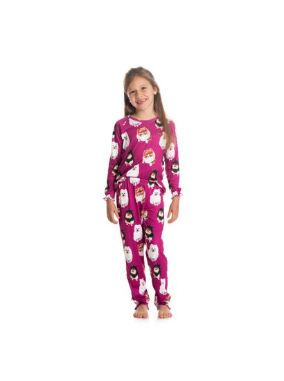 Pijama Lyla Longo Infantil Feminino - Imagem 3 - Desktop