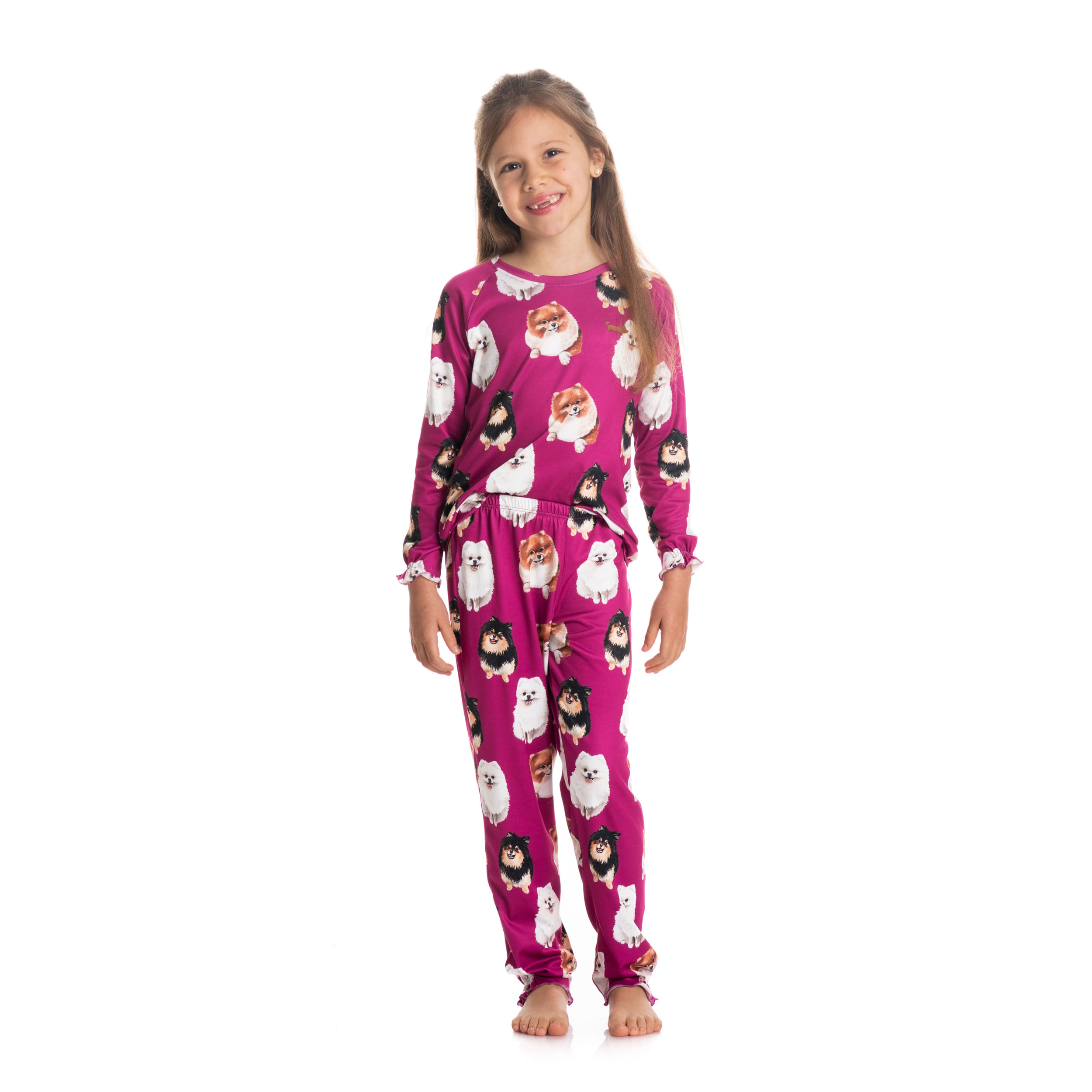 Pijama Lyla Longo Infantil Feminino - Imagem 3 - Mobile