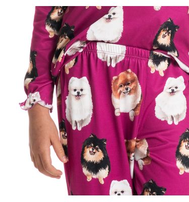 Pijama Lyla Longo Infantil Feminino - Imagem 5 - Mobile