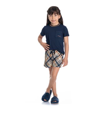 Pijama Infantil Unissex Curto Chess Tombini - Imagem 3 - Mobile