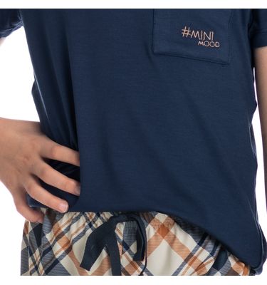 Pijama Infantil Unissex Curto Chess Tombini - Imagem 5 - Mobile