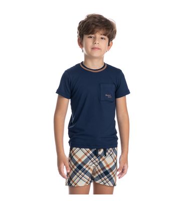 Pijama Infantil Unissex Curto Chess Tombini - Imagem 6 - Mobile