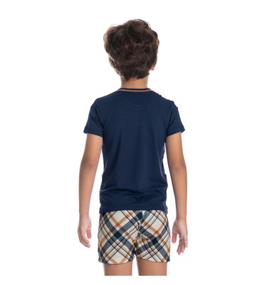 Pijama Infantil Unissex Curto Chess Tombini - Imagem 7 - Mobile