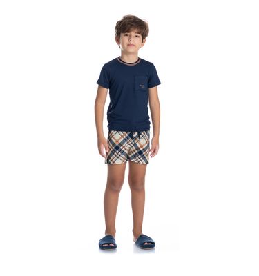 Pijama Infantil Unissex Curto Chess Tombini - Imagem 8 - Mobile