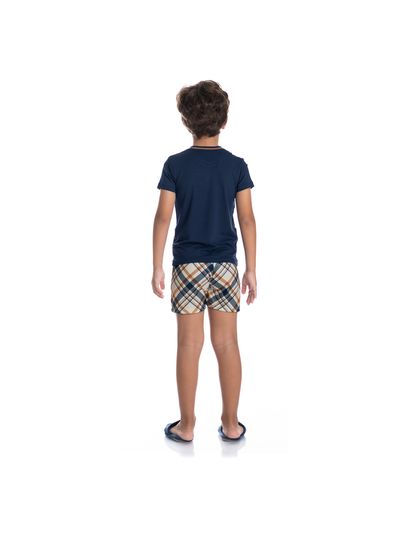 Pijama Infantil Unissex Curto Chess Tombini - Imagem 9 - Desktop