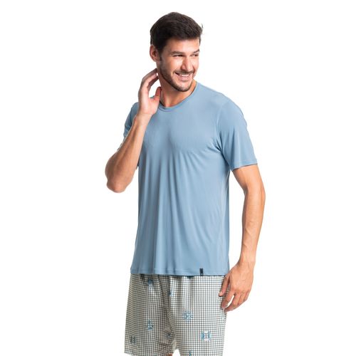 Pijama-Masculino-Curto-Xadrez-Clovis-Tombini