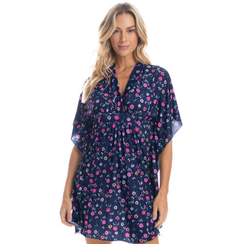 Kaftan-Curto-Decote-V-Floral-Camila-Azul-Daniela-Tombini