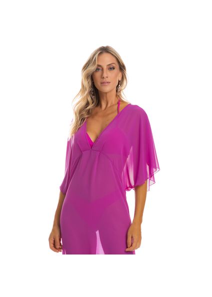 Kaftan Midi Atenas Rosa-2 - Imagem 1