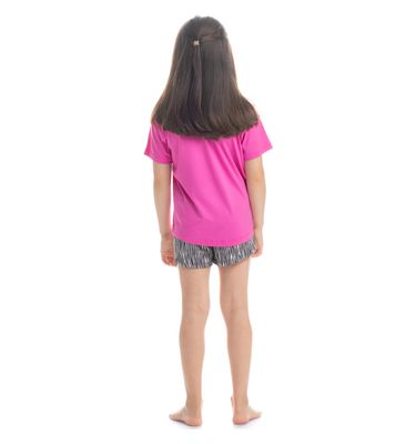 Pijama Curto Com Bolso Infantil Amanda Zebra - Imagem 4 - Mobile