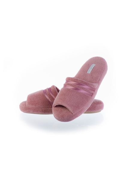 Chinelo Em Atoalhado Aberto Liss Rosa - Imagem 1