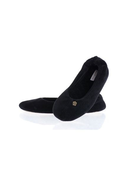 Sapatilha Em Plush Diva Preto - Imagem 1
