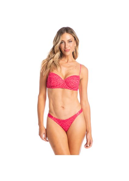 Biquíni Ibiza Aro Corset Tira Média Rosa-2 - Imagem 1