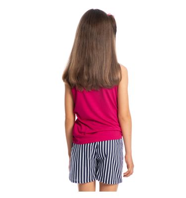 Pijama Infantil Feminino Curto Regata Dreams - Imagem 2 - Mobile