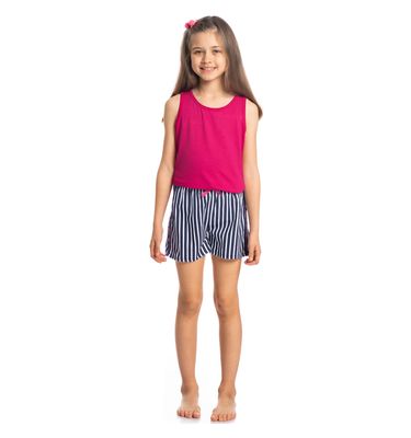 Pijama Infantil Feminino Curto Regata Dreams - Imagem 3 - Mobile