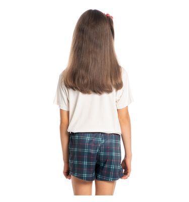 Pijama Infantil Feminino Curto Happy Wishes - Imagem 2 - Mobile