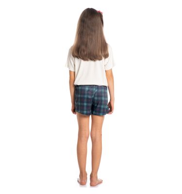 Pijama Infantil Feminino Curto Happy Wishes - Imagem 4 - Mobile