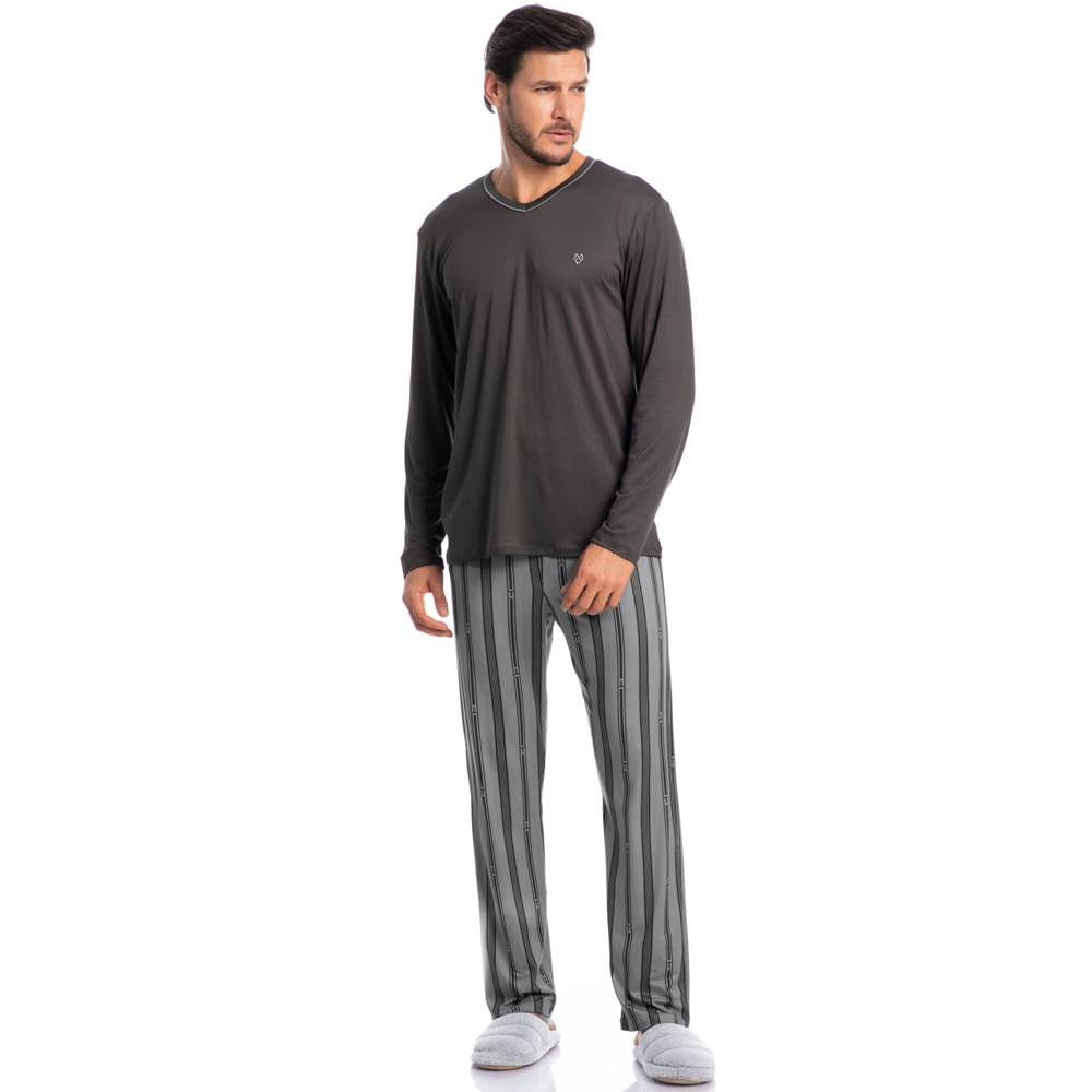 Pijama-Masculino-Longo-Decote-V-Henri-Tombini