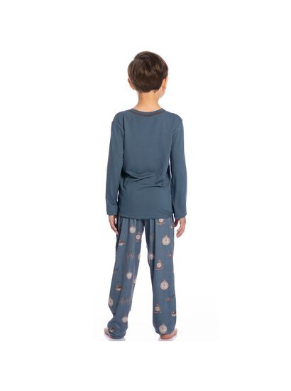 Pijama Infantil Masculino Longo Victor Tombini - Imagem 4 - Desktop