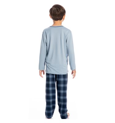 Pijama Infantil Masculino Longo Xadrez Bento Tombini - Imagem 4 - Mobile