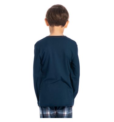 Pijama Infantil Masculino Longo Xadrez Bento Tombini - Imagem 2 - Mobile