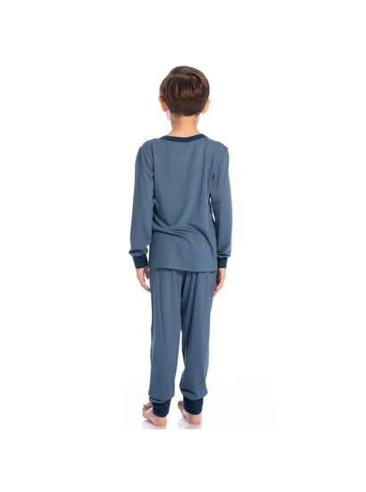 Pijama Infantil Masculino Longo Antônio Tombini - Imagem 4 - Desktop