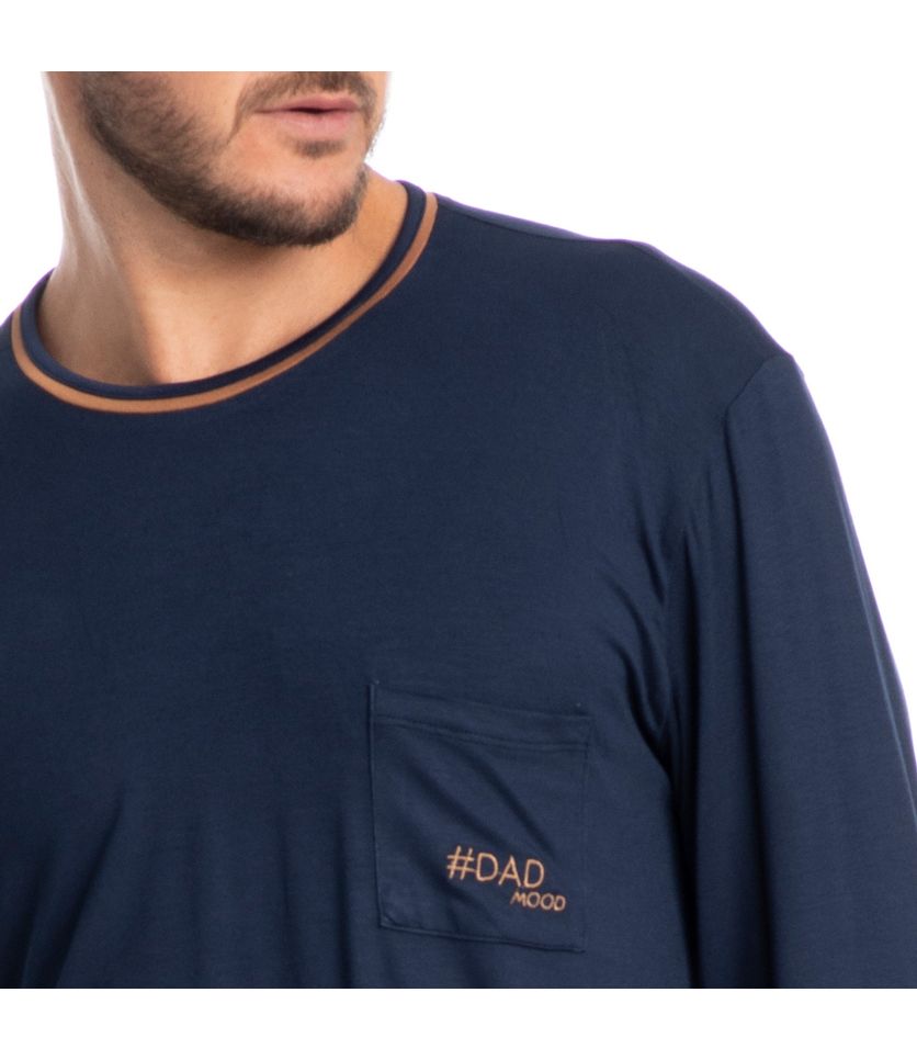 Pijama Masculino Longo Chess Tombini - Imagem 5 - Desktop