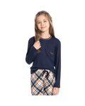 Pijama-Unissex-Infantil-Curto-Chess-Tombini