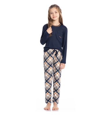 Pijama Unissex Infantil Curto Chess Tombini - Imagem 3 - Mobile