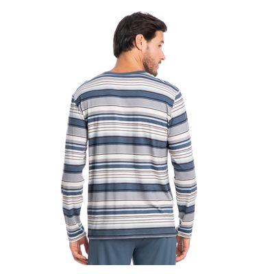 Pijama Masculino Longo Listrado José - Imagem 2 - Mobile