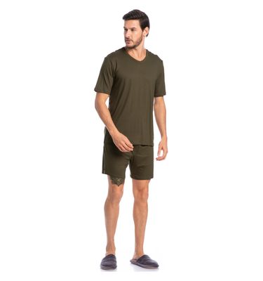 Pijama Masculino Curto New Romeu Tombini - Imagem 3 - Mobile