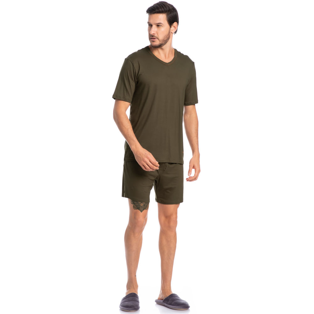 Pijama Masculino Curto New Romeu Tombini - Imagem 3 - Mobile
