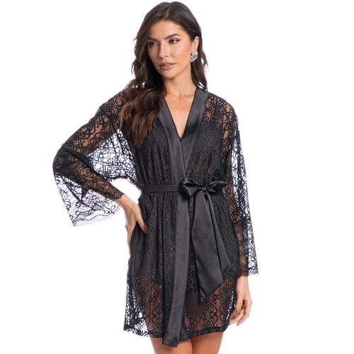 Robe-Feminino-Curto-De-Renda-Com-Cetim-Hortencia