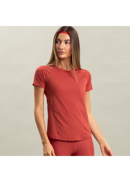 Camiseta Feminina Raglan Alley Vivame Vermelho - Imagem 1