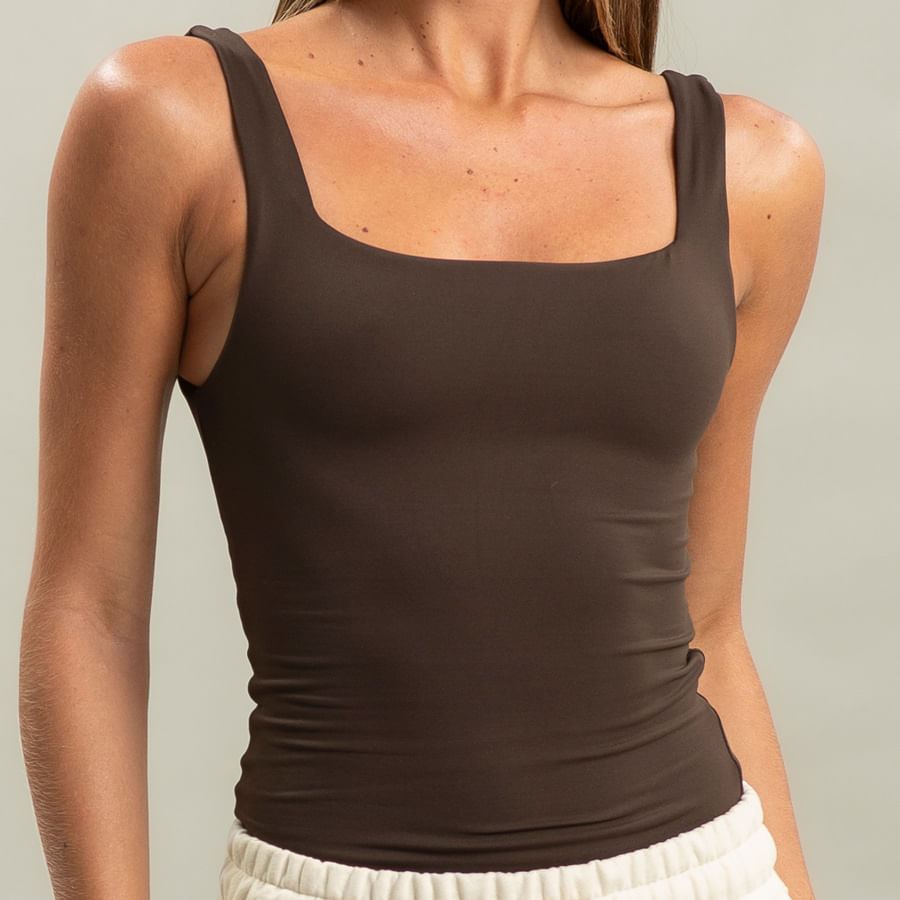 Regata Feminina Squareneck Contour 1 Vivame - Imagem 5 - Mobile