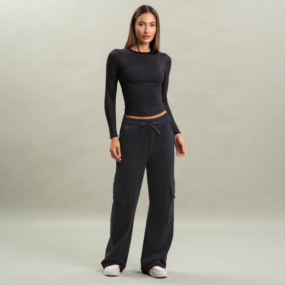 Blusa Feminina Manga Longa Contour 1 Vivame - Imagem 3 - Mobile