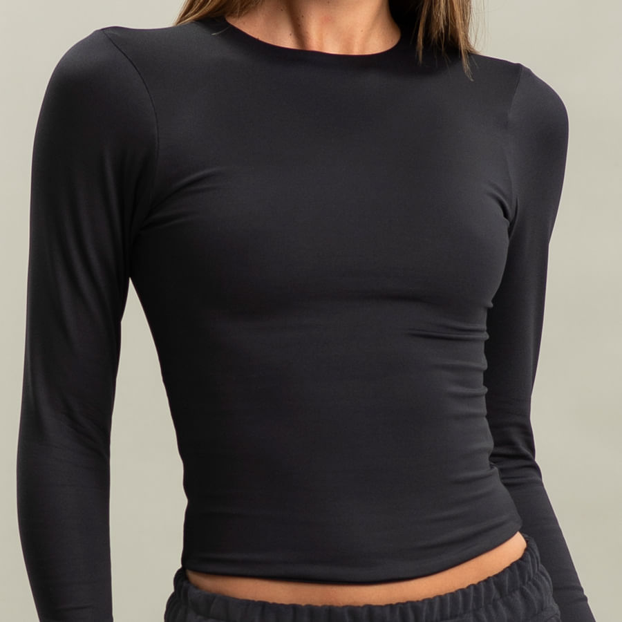 Blusa Feminina Manga Longa Contour 1 Vivame - Imagem 5 - Mobile