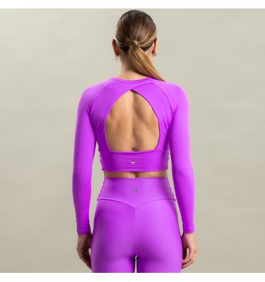 Blusa Feminina Crop Light Manga Longa Wrap Vivame - Imagem 2 - Mobile