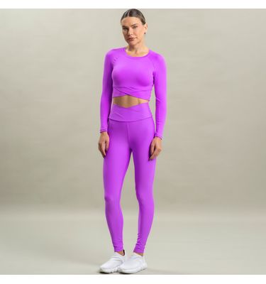Blusa Feminina Crop Light Manga Longa Wrap Vivame - Imagem 3 - Mobile