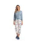 Pijama-Feminino-Capri-Floral-Lola-Azul