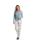 Pijama-Feminino-Longo-Floral-Lola-Azul