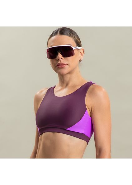 Top Com Abertura High Fierce Vivame Roxo - Imagem 1