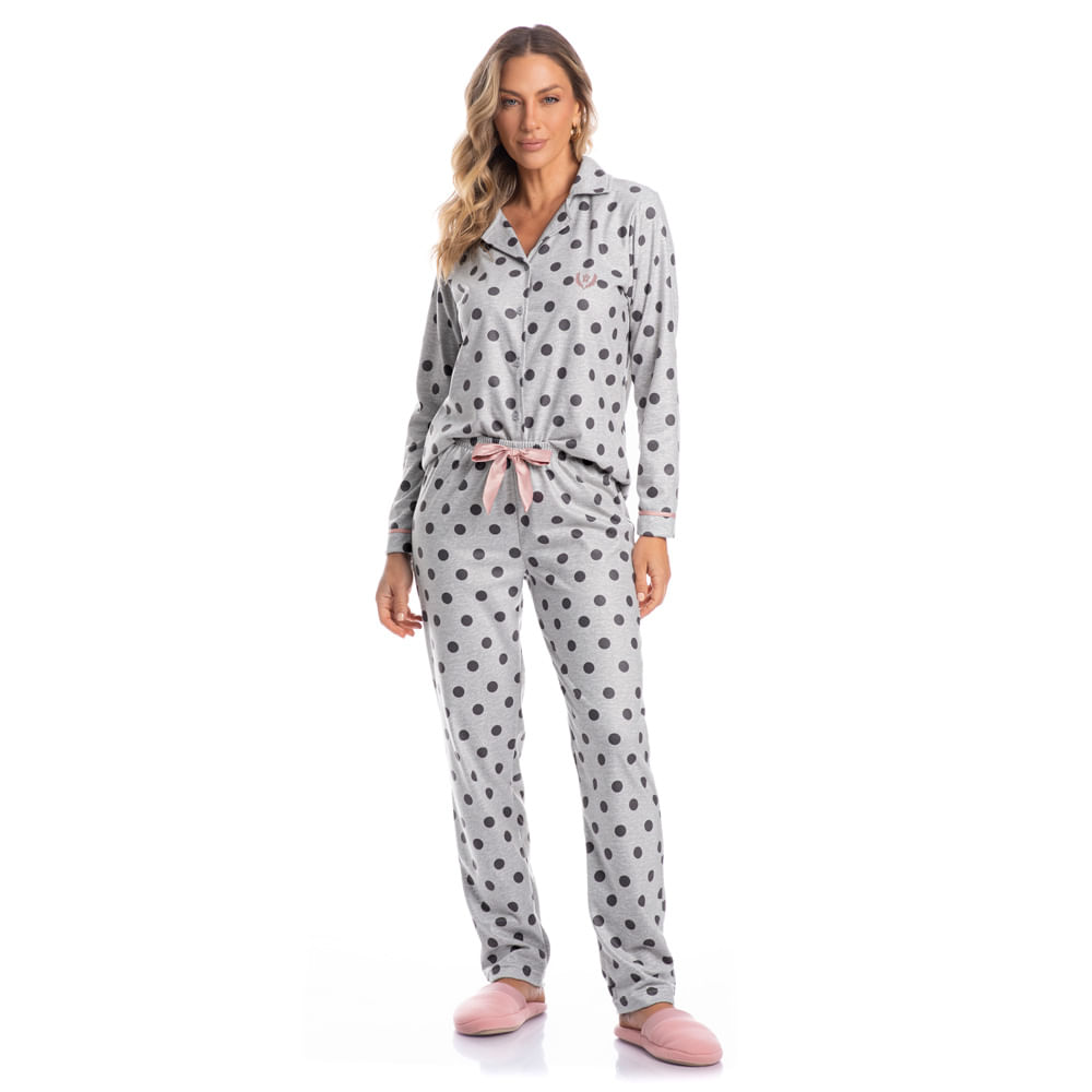Pijama-Feminino-Abotoado-Em-Microsoft-Poa-Ines