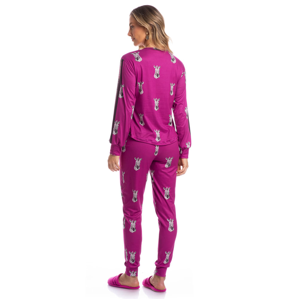 Pijama-Feminino-Longo-Jungle-Zebra