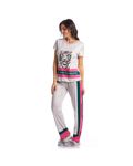 Pijama-Feminino-Longo-Manga-Curta-Jungle-Tigre