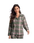 Pijama-Feminino-Longo-Abotoado-Paula