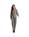 Pijama-Feminino-Longo-Abotoado-Paula