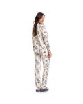 Pijama-Feminino-Longo-Abotoado-Floral-Maiana