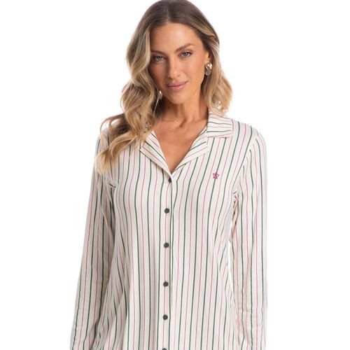 Camisao-Feminino-Abotoado-Curto-Listrado-Lina-Verde