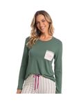 Pijama-Feminino-Longo-Com-Bolso-Lina-Verde