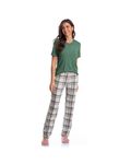 Pijama-Feminino-Curto-Com-Bolso-Xadrez-Mariana